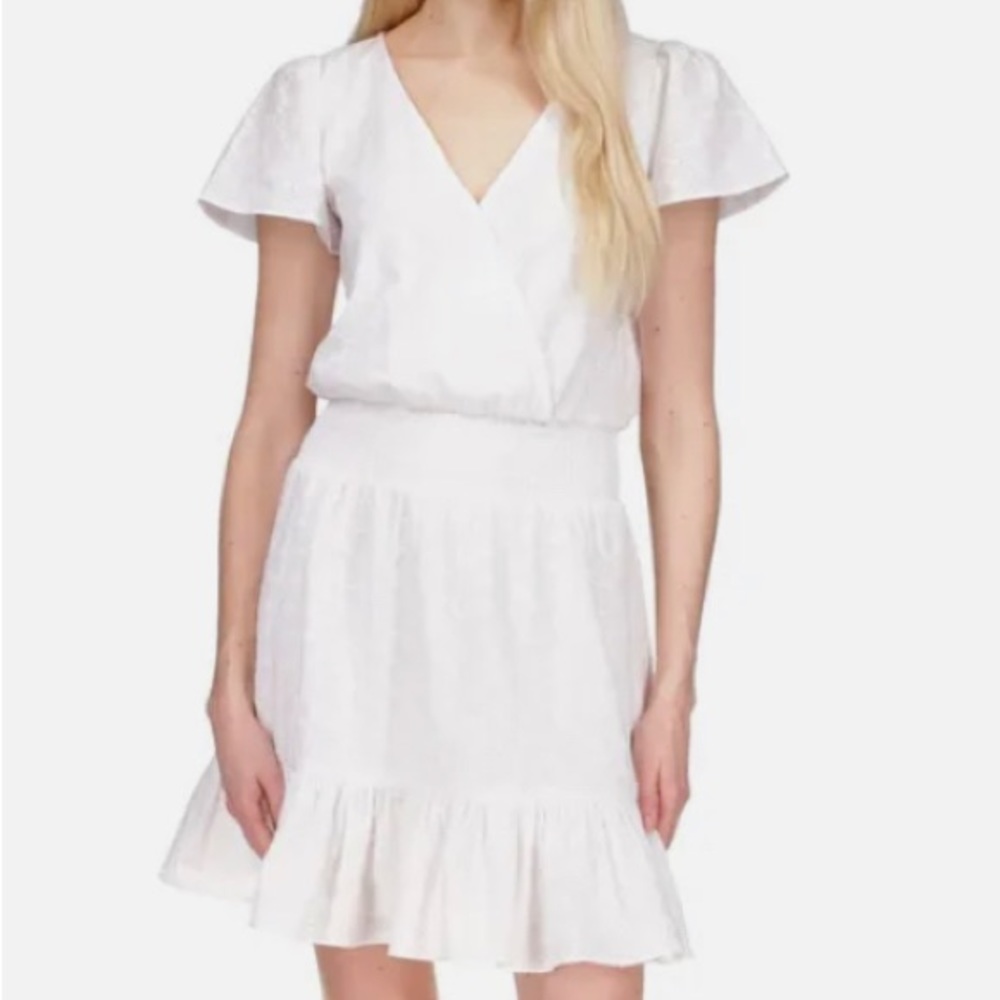 NWT Michael Kors Eyelet Smocked Dress